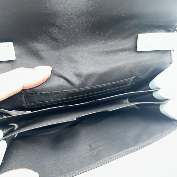 GUESS Mini Crossbody, Mint Green, Faux Leather,Laser Cut,Snap Flap,Phone Case - Picture 7 of 13